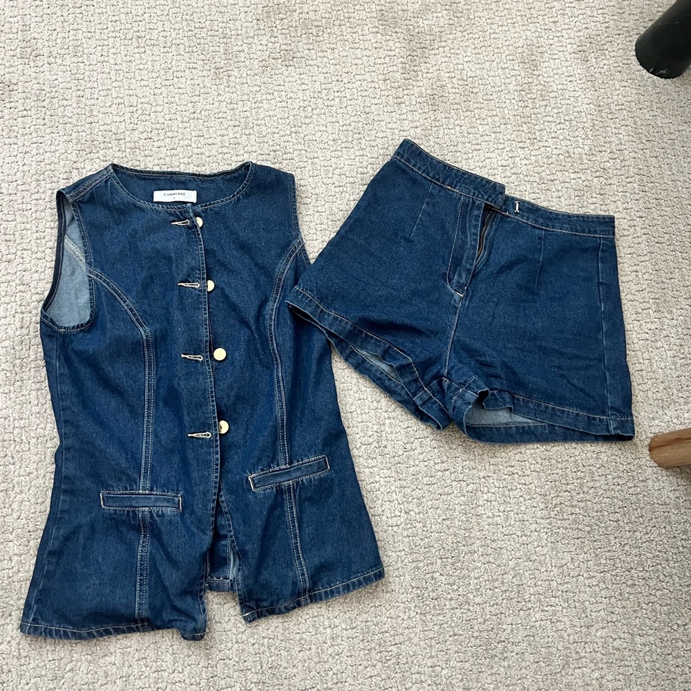 Commense denim set size S